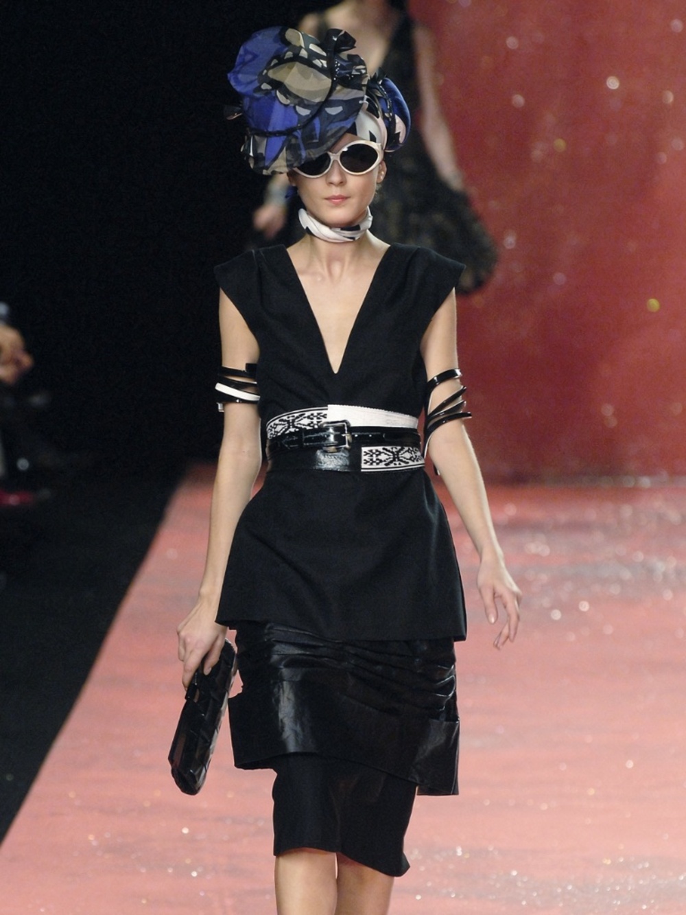 CHRISTIAN LACROIX Runway SS2008 "Japonisme" Techno Kimono Tier Dress 38 6-8 - Picture 4 of 14